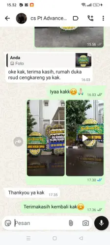 Testimonial Papan Bunga Pernikahan cisungsang