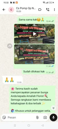 Testimonial Papan Bunga cisungsang