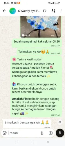 Testimonial Standing Flower cisungsang