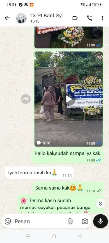 Testimonial Papan Bunga cisungsang
